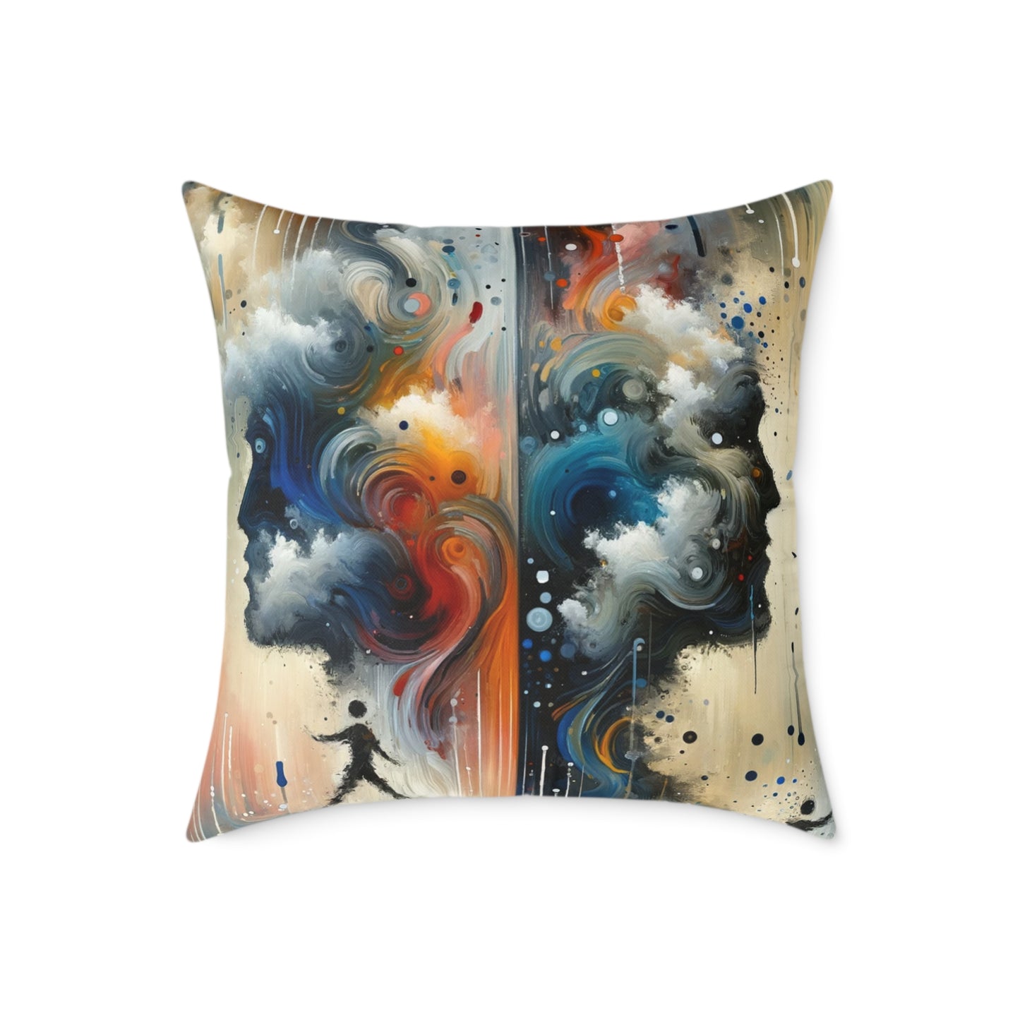 Connected Isolation Paradox Spun Polyester Pillow