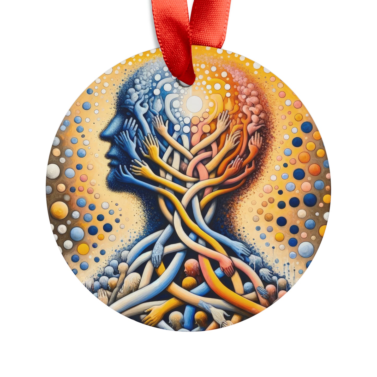 Unveiling Inner Essence Acrylic Ornament with Ribbon