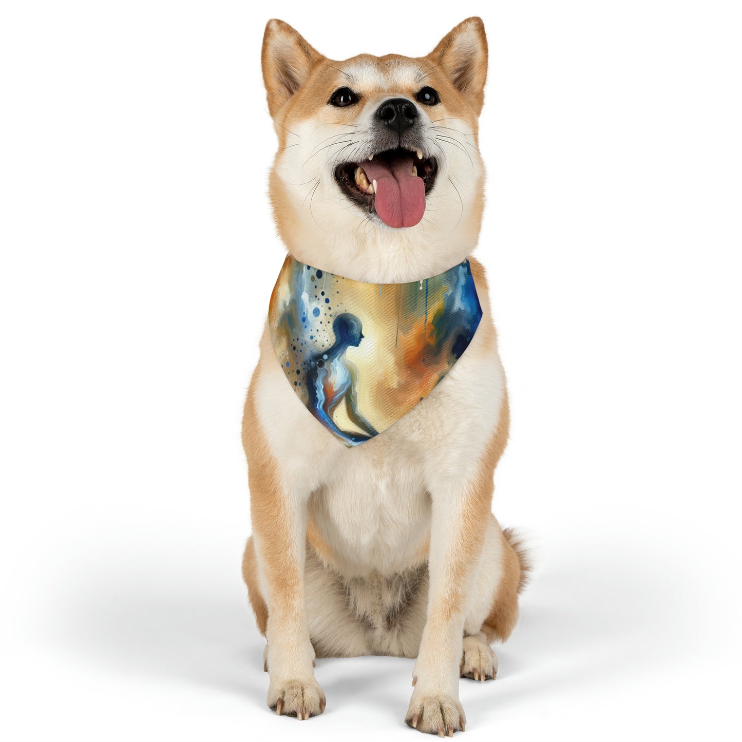 Resonance Abstract Healing Pet Bandana Collar