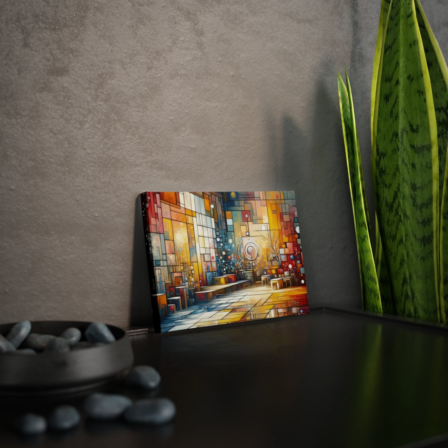 Reflective Habitation Art Canvas Photo Tile