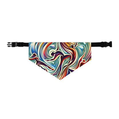 Choreographic Mindful Tachism Pet Bandana Collar