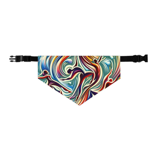 Choreographic Mindful Tachism Pet Bandana Collar