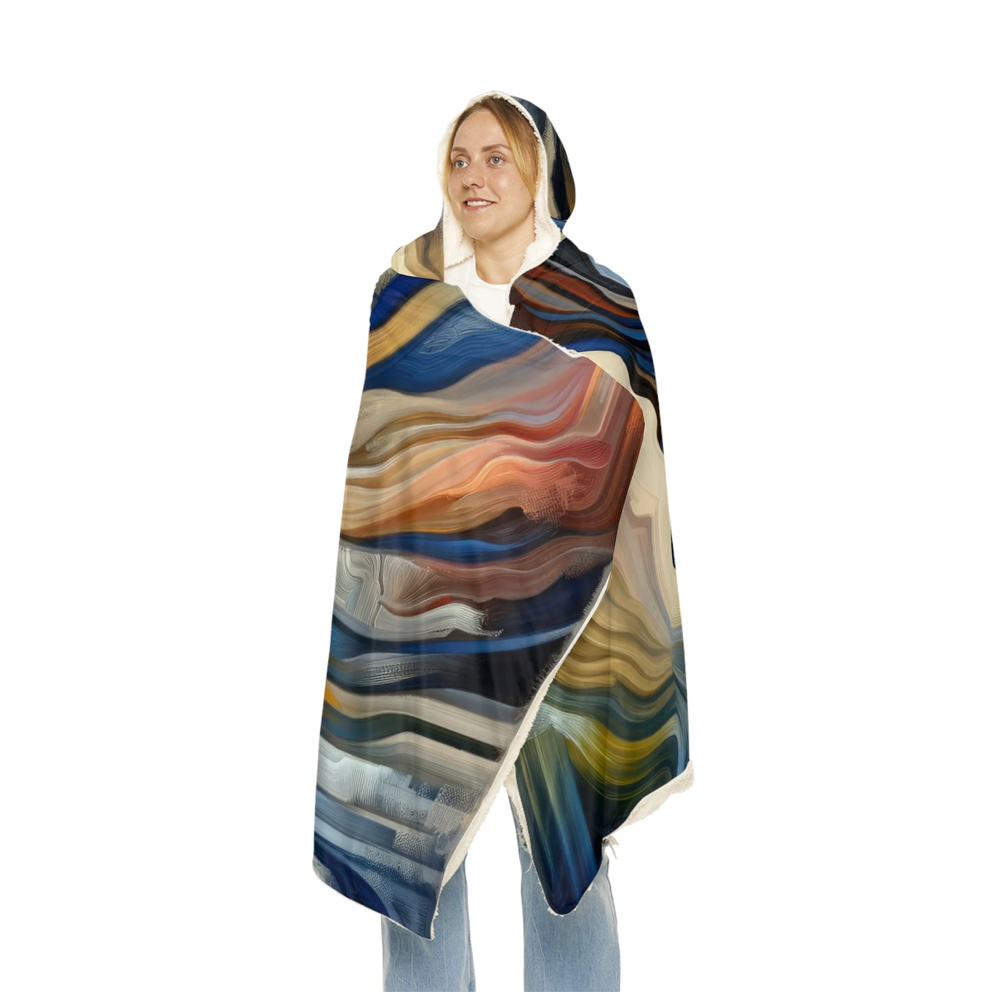 Diplomatic Emotional Currents Snuggle Blanket