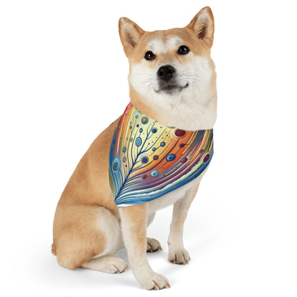 Sustainable Ripple Abstract Pet Bandana Collar