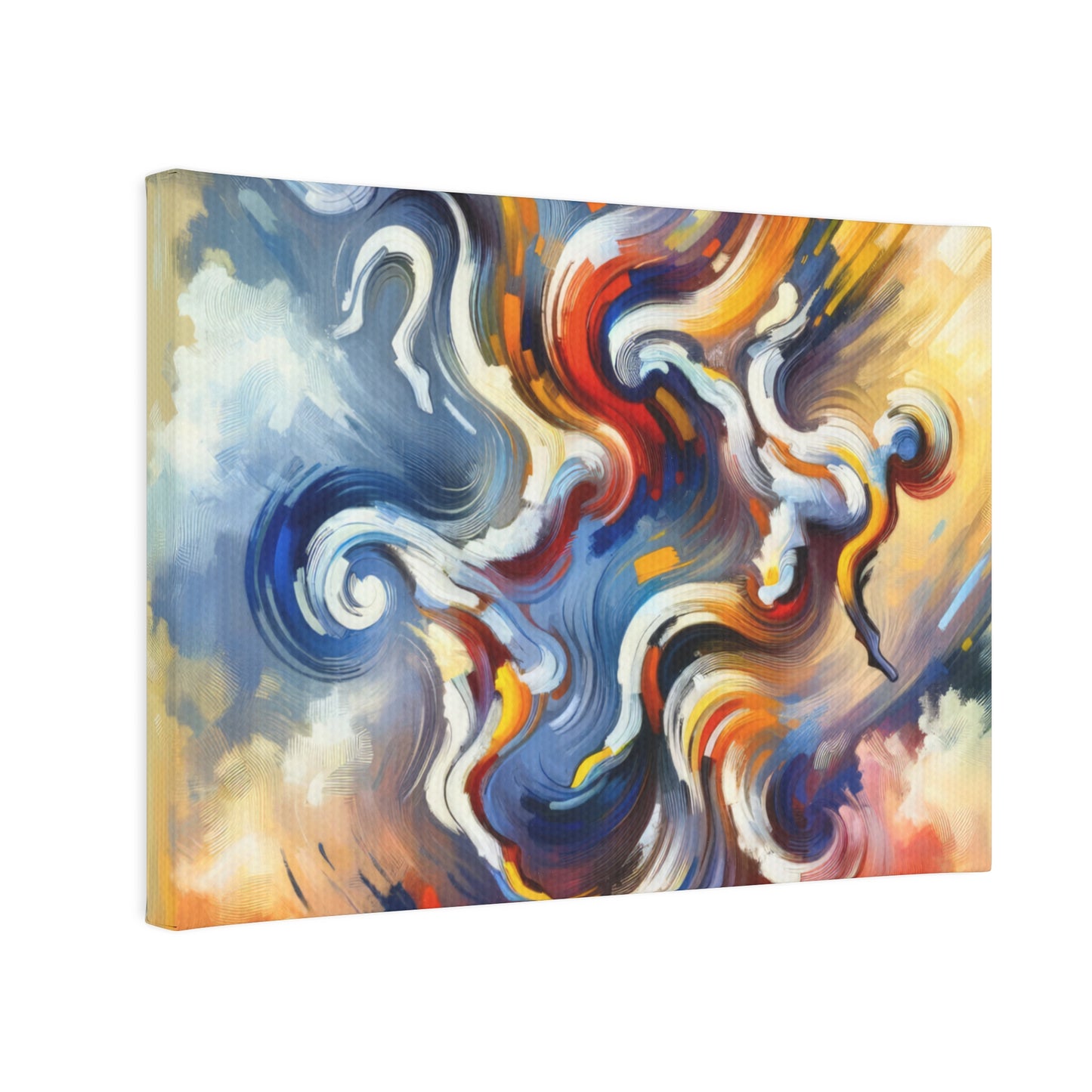 Dancing Disruption Tachism Canvas Photo Tile