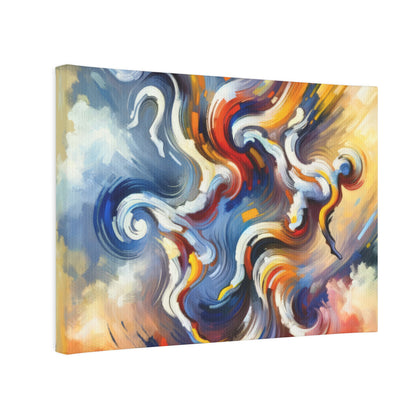 Dancing Disruption Tachism Canvas Photo Tile