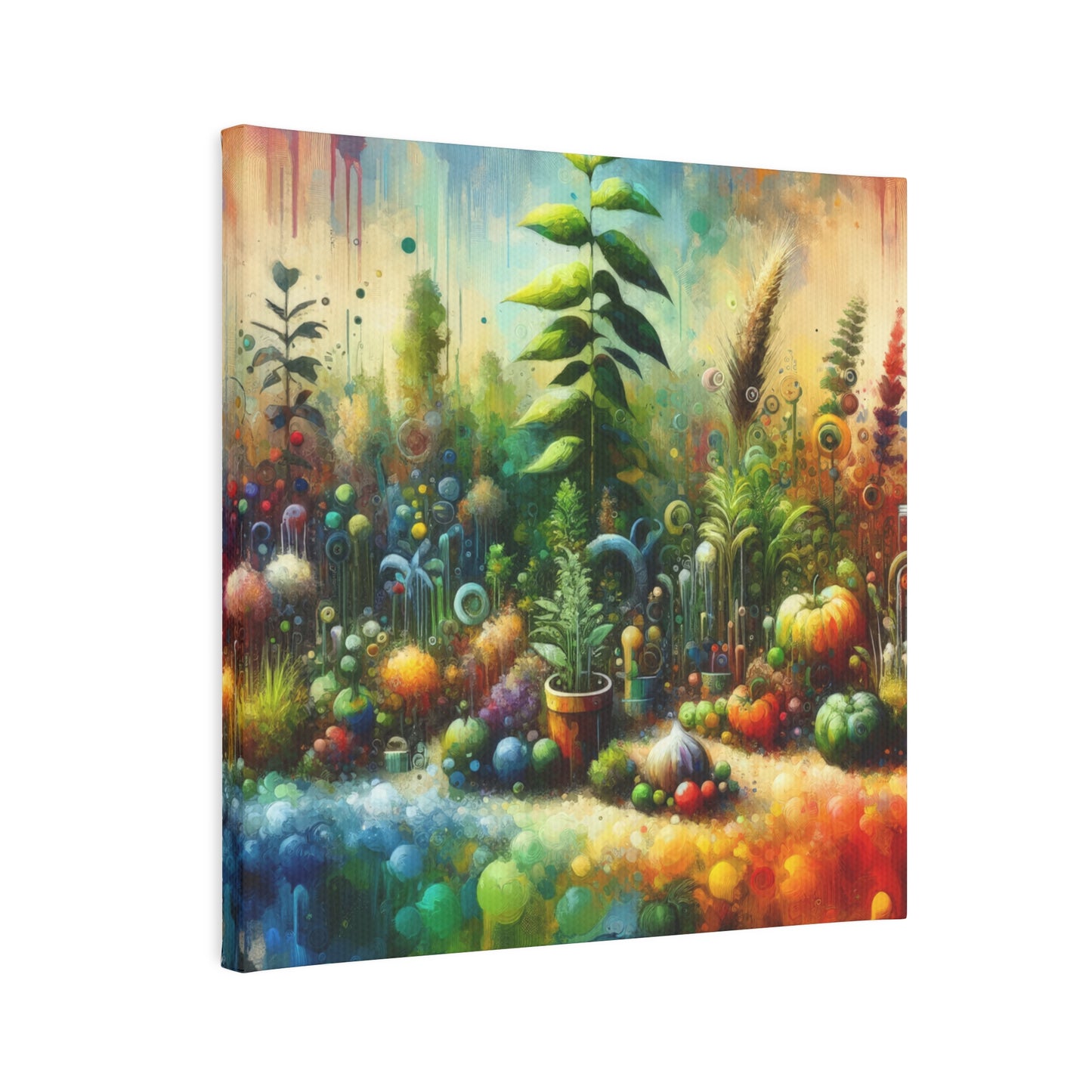 Communal Garden Microcosm Canvas Photo Tile