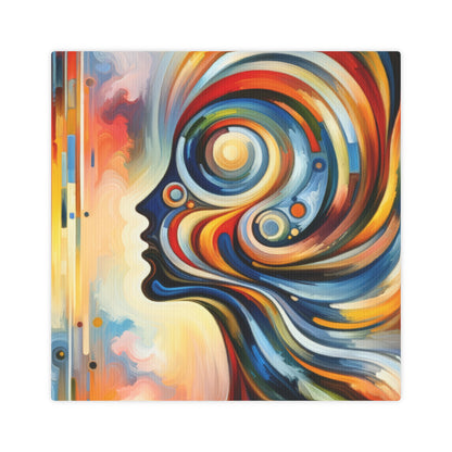 Transformative Harmonic Tachism Canvas Photo Tile