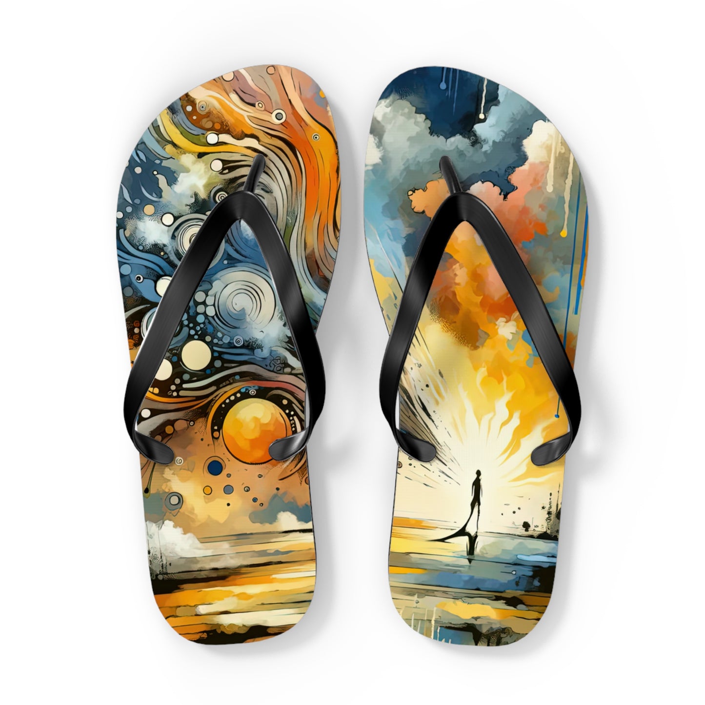 Intentional Awakening Reflection Flip Flops