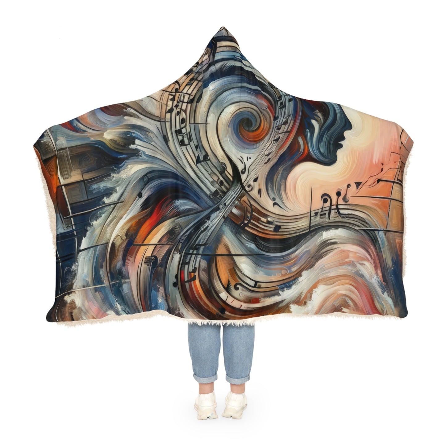 Symphonic Empathic Swirls Snuggle Blanket