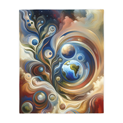 Esoteric Nurturing Gaia Velveteen Microfiber Blanket (Two-sided print)