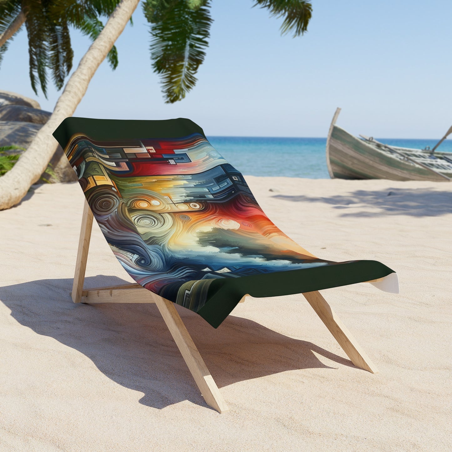 Tuning Essence Abstract Beach Towel