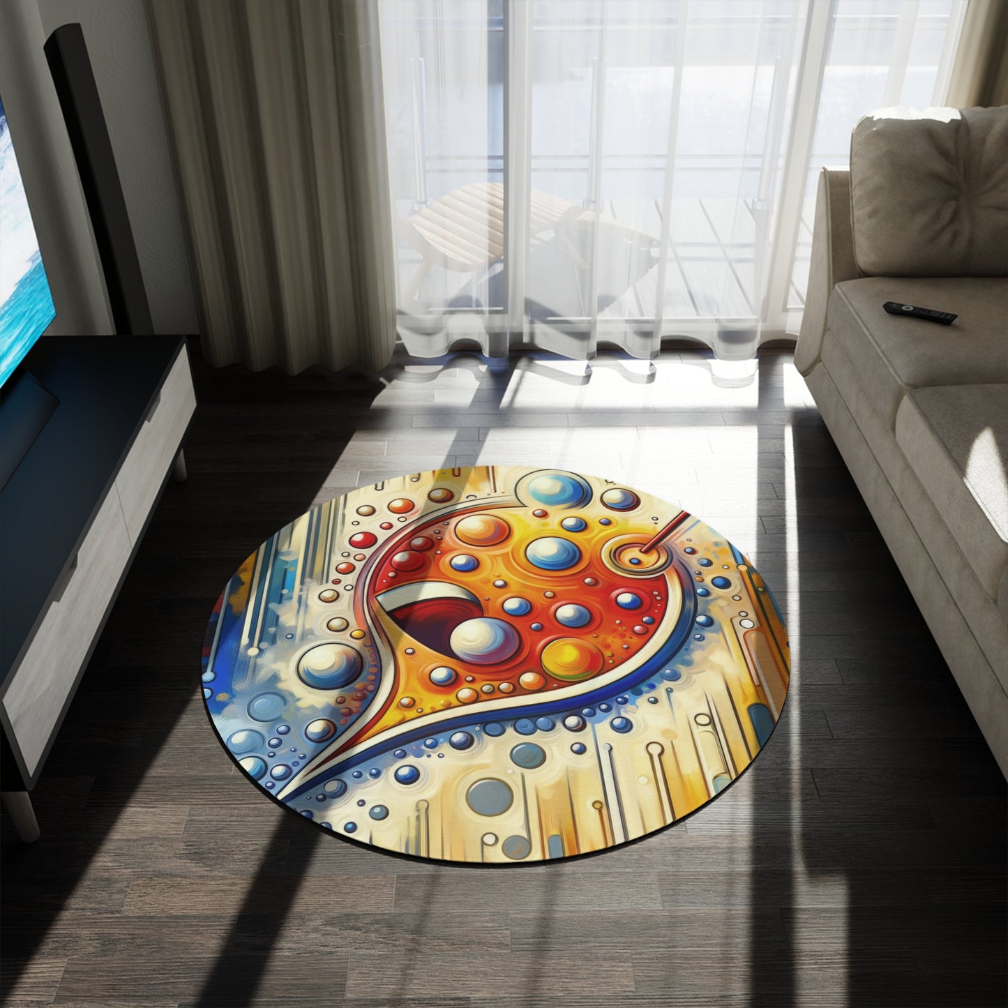 Humorous Dialogue Gateway Round Rug