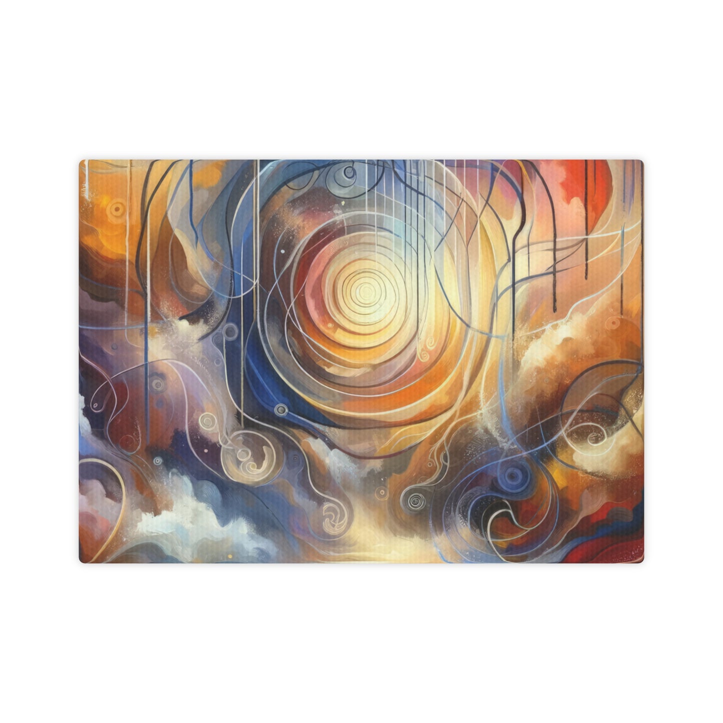 Presence Anchored Tachism Canvas Photo Tile