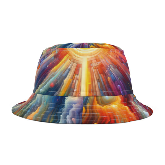 Kaleidoscopic Tachism Breath Bucket Hat (AOP)