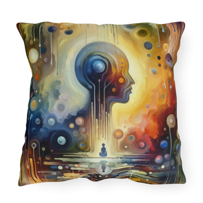 Reflective Oneness Healing Outdoor Pillows