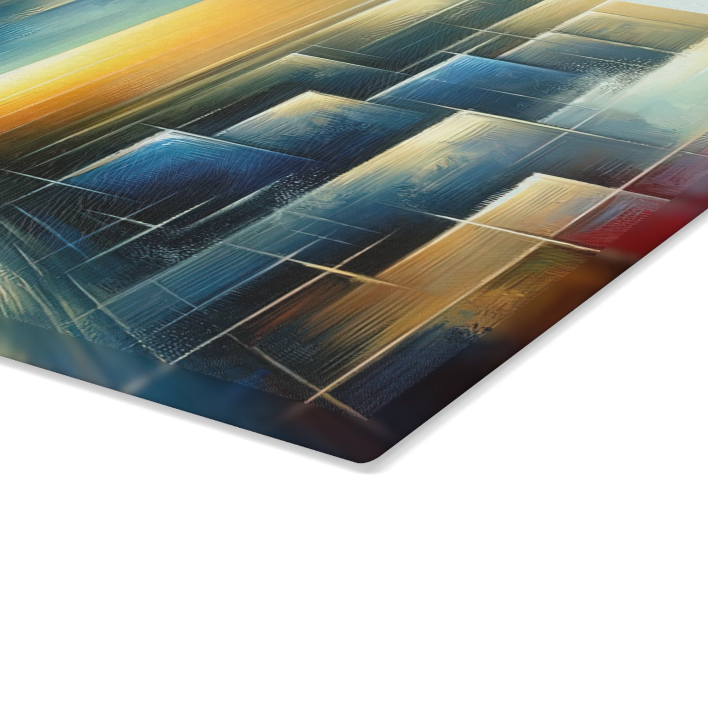 Echoes Dissolving Light Glass Cutting Board