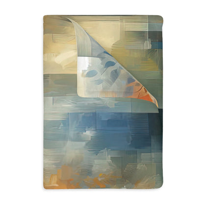 Contemplative Leaves Whispers Velveteen Microfiber Blanket (Two-sided print)