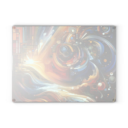 Ritualistic Growth Symphony Glass Cutting Board