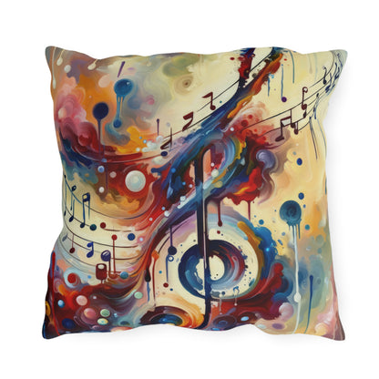 Harmonizing Melody Life Outdoor Pillows