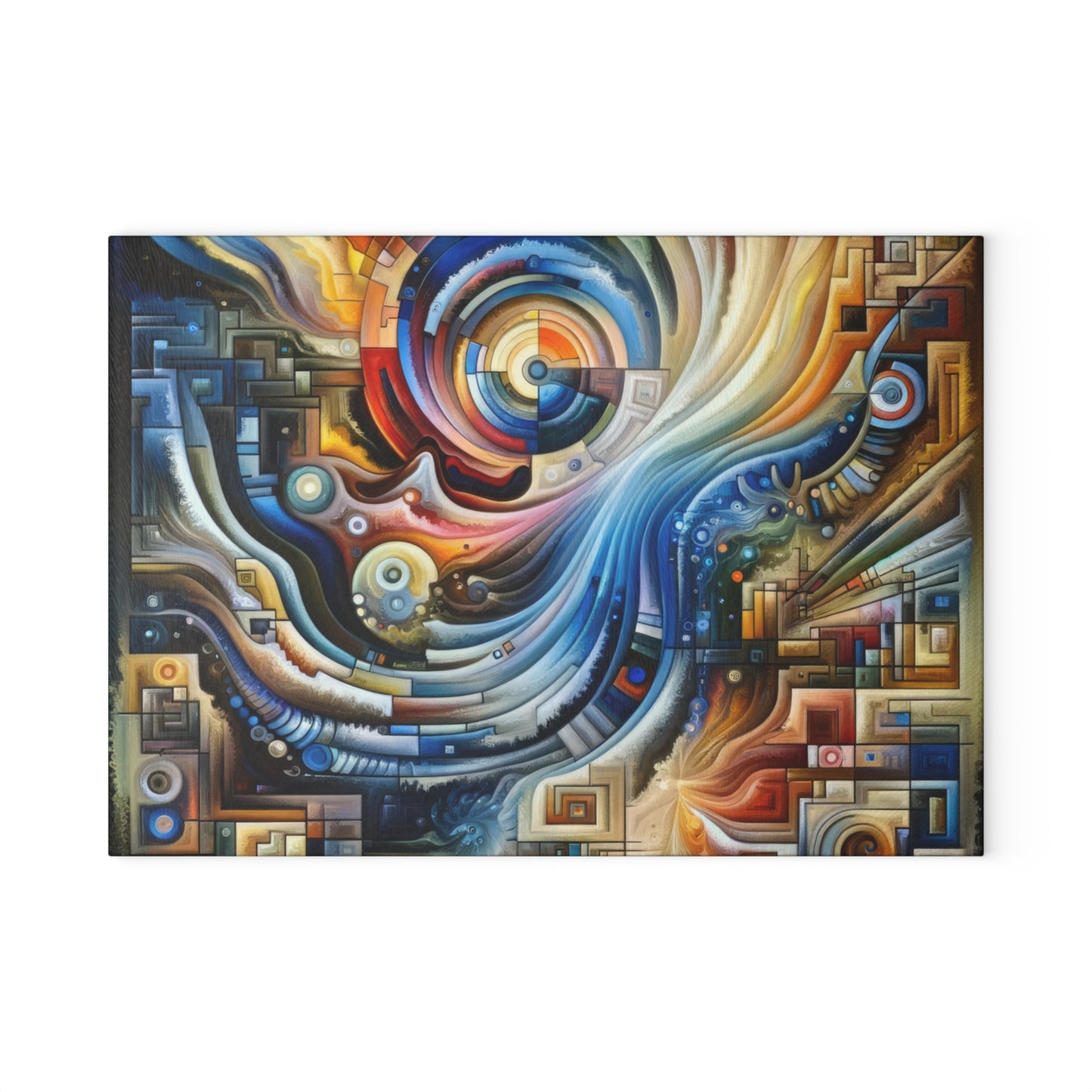 Awakening Spiral Empowerment Glass Cutting Board