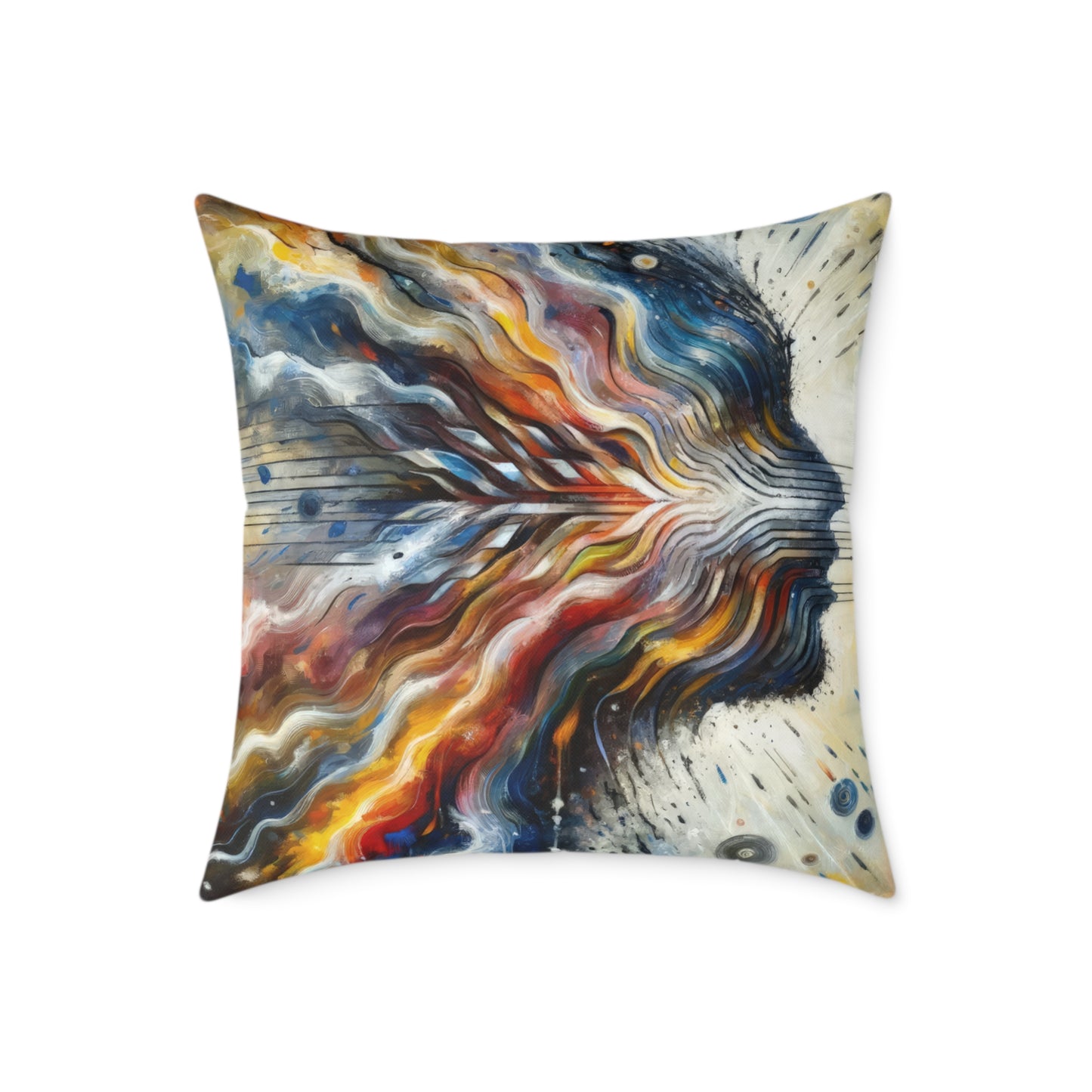 Empathetic Awakening Dynamic Spun Polyester Pillow