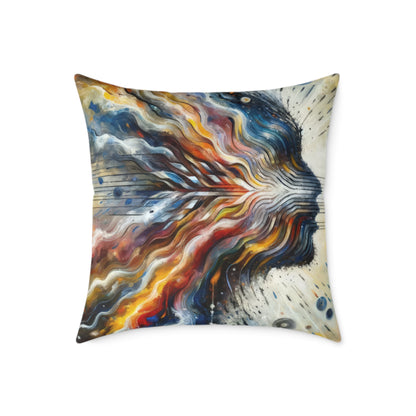 Empathetic Awakening Dynamic Spun Polyester Pillow
