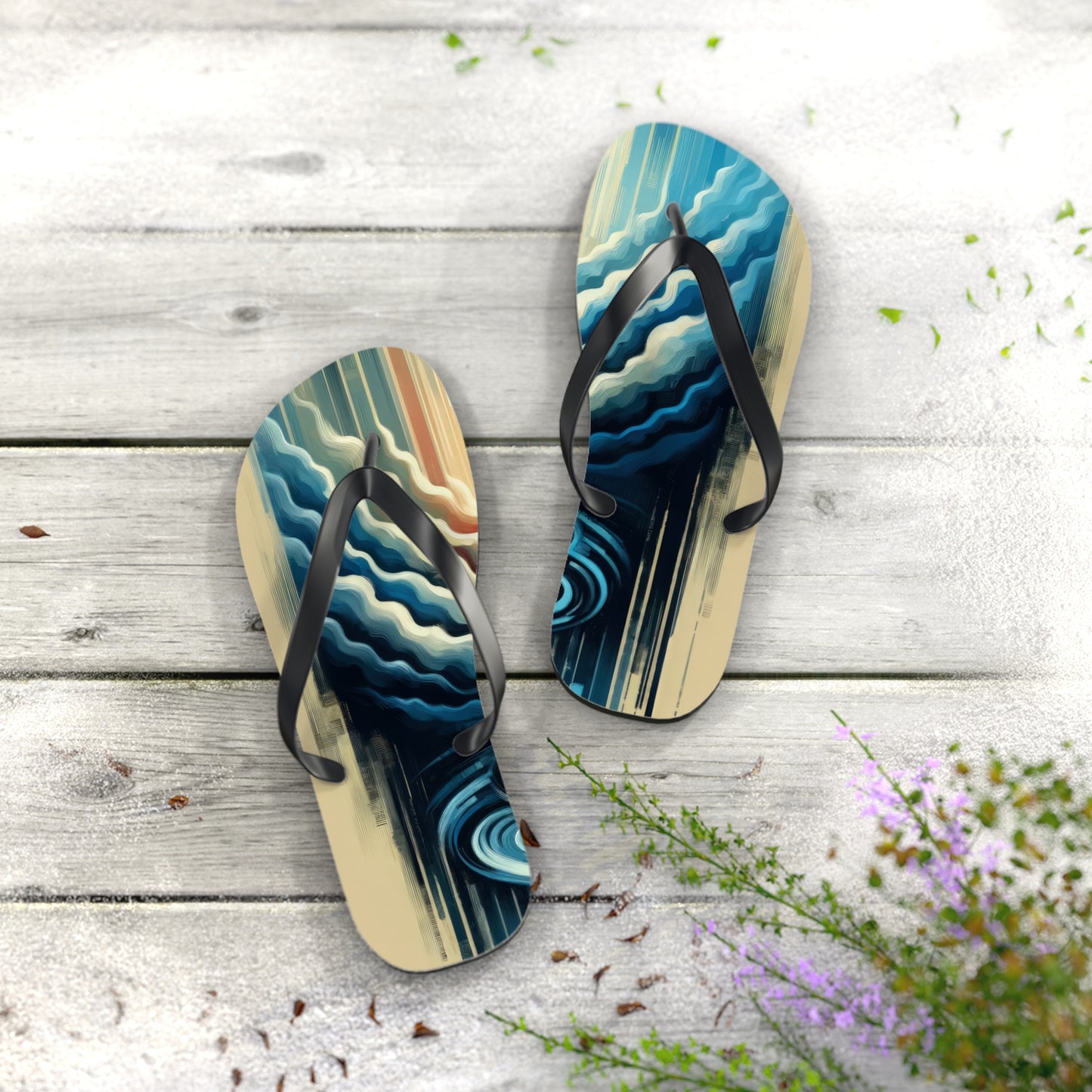 Ripple Effect Abstract Flip Flops