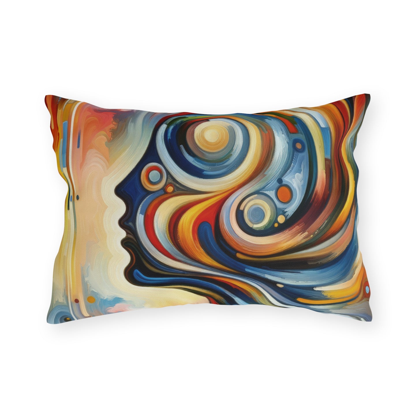 Transformative Harmonic Tachism Outdoor Pillows