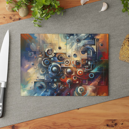 Tech Gratitude Fusion Glass Cutting Board