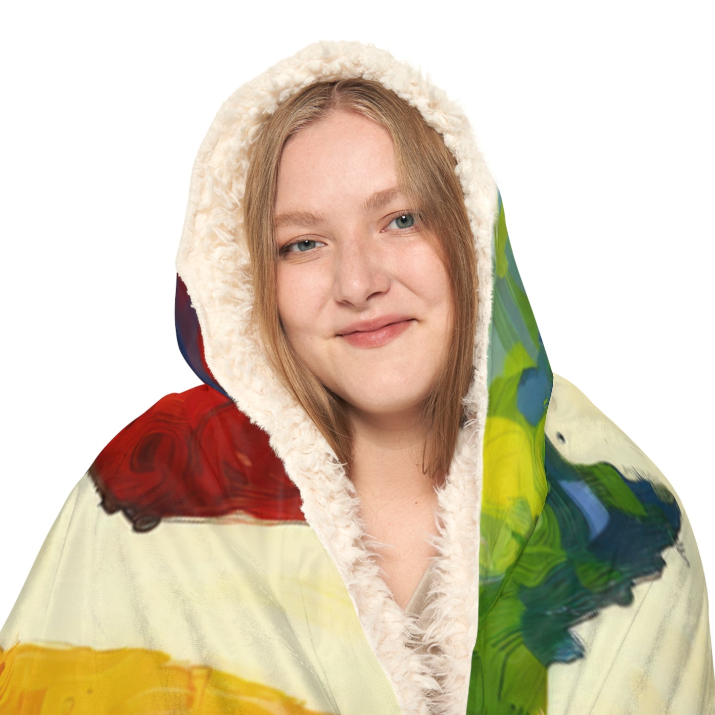 Sustainable Transformation Tachism Snuggle Blanket