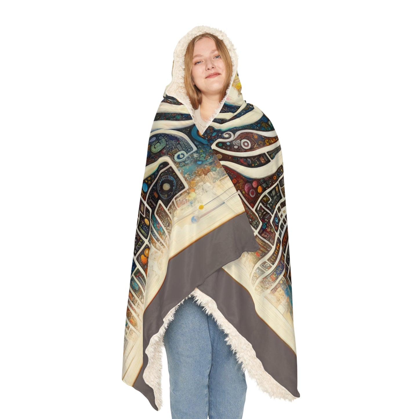 Syncing Silicon Spirituality Snuggle Blanket