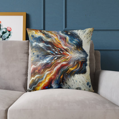 Empathetic Awakening Dynamic Spun Polyester Pillow