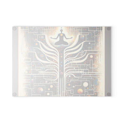 Syncing Silicon Spirituality Glass Cutting Board