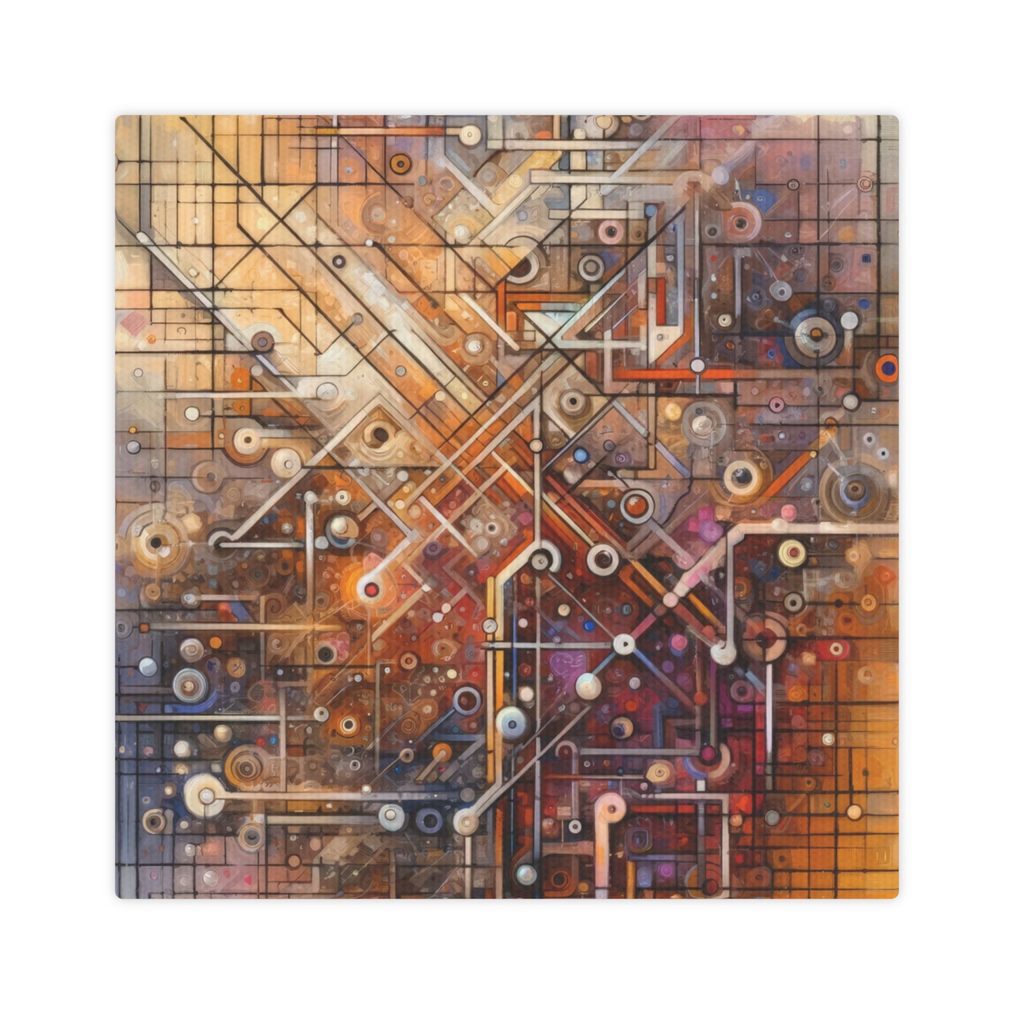 Abstract Structural Complexity Canvas Photo Tile