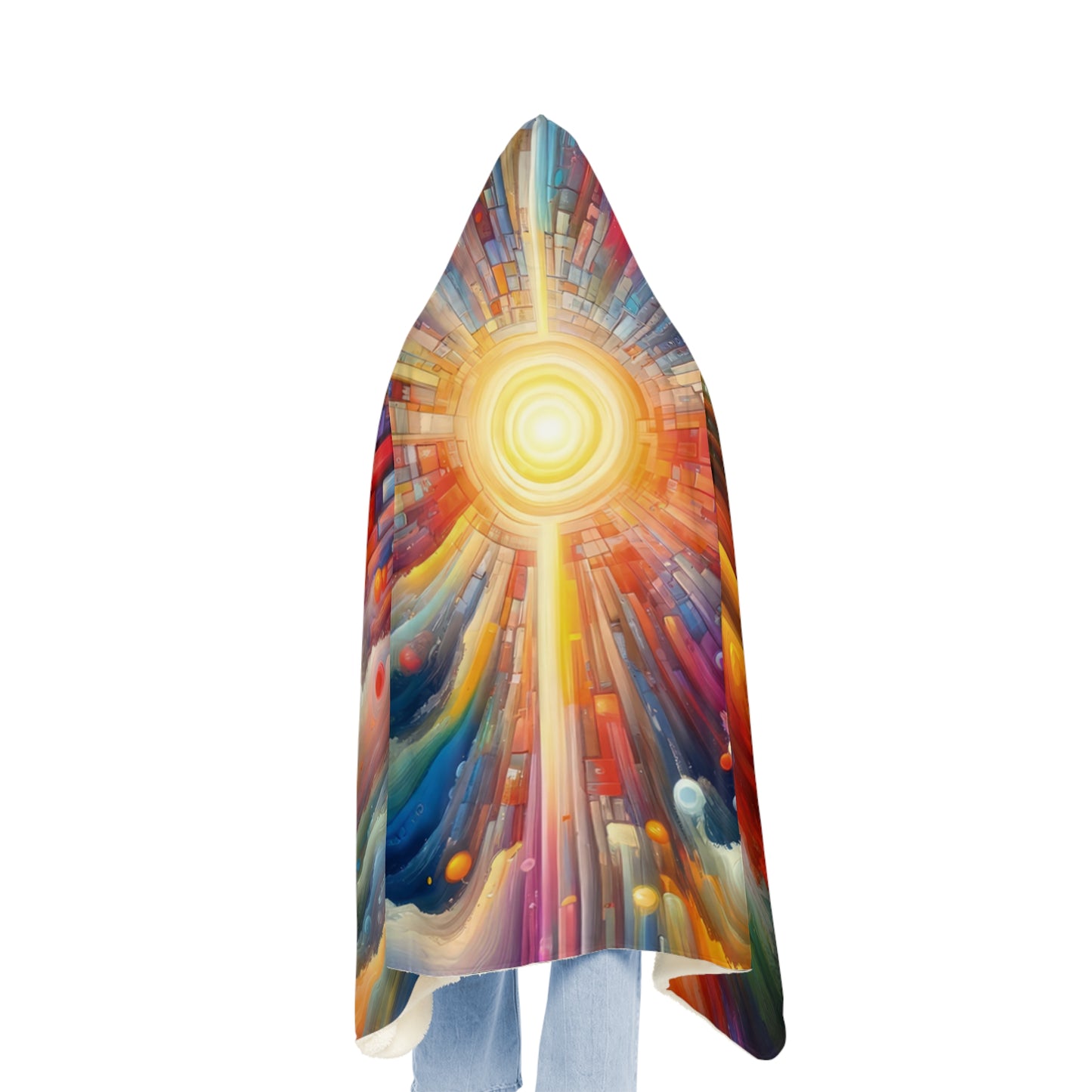 Kaleidoscopic Tachism Breath Snuggle Blanket