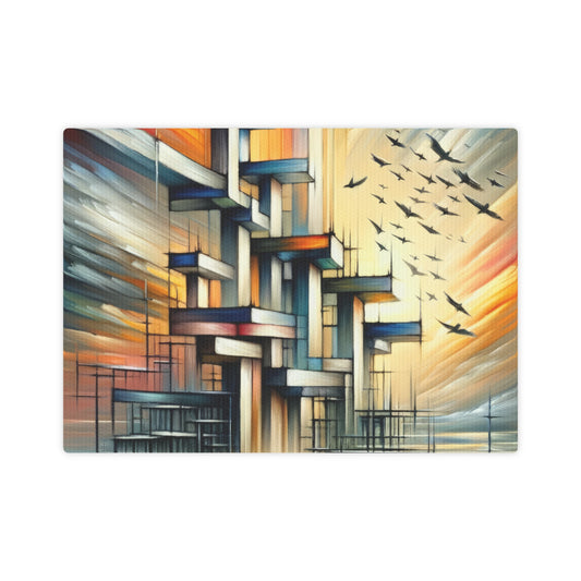 Sovereign Reflective Scaffolding Canvas Photo Tile