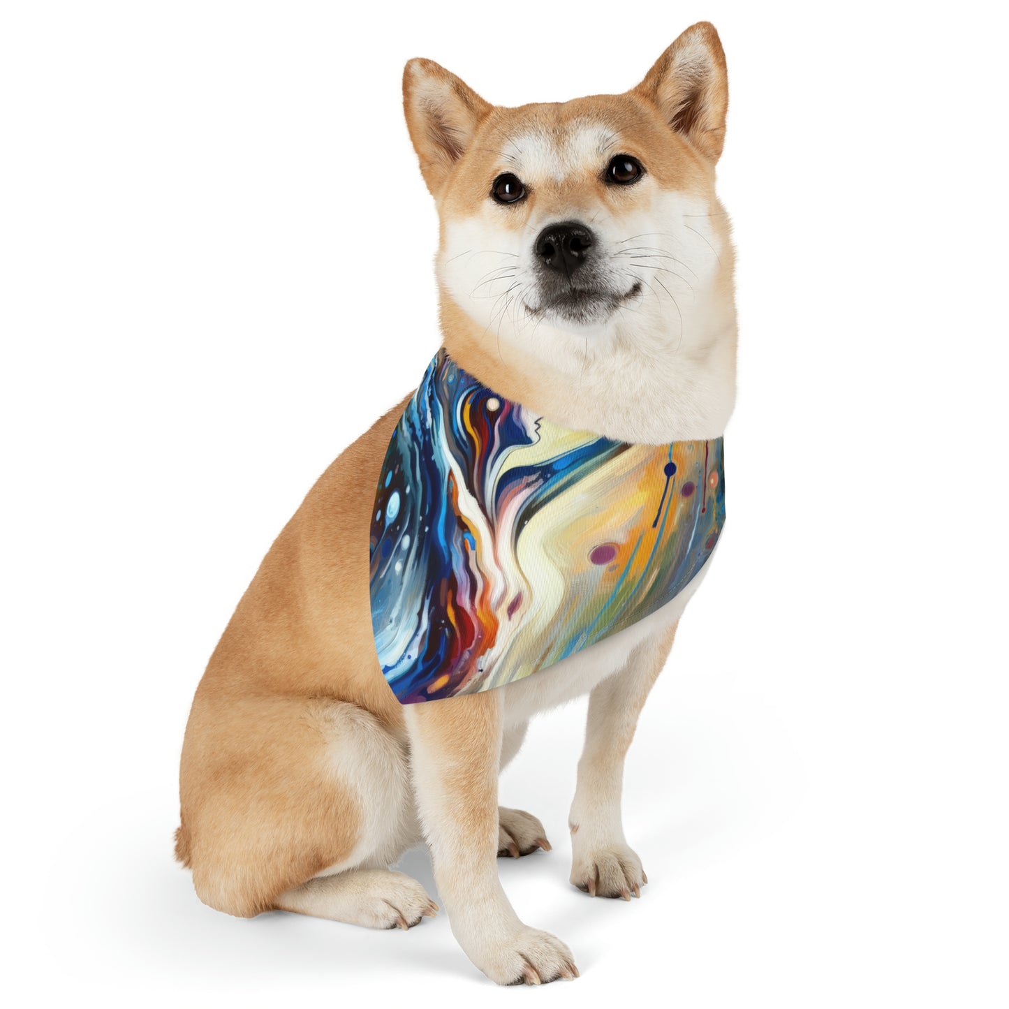 Journey Embrace Tachism Pet Bandana Collar