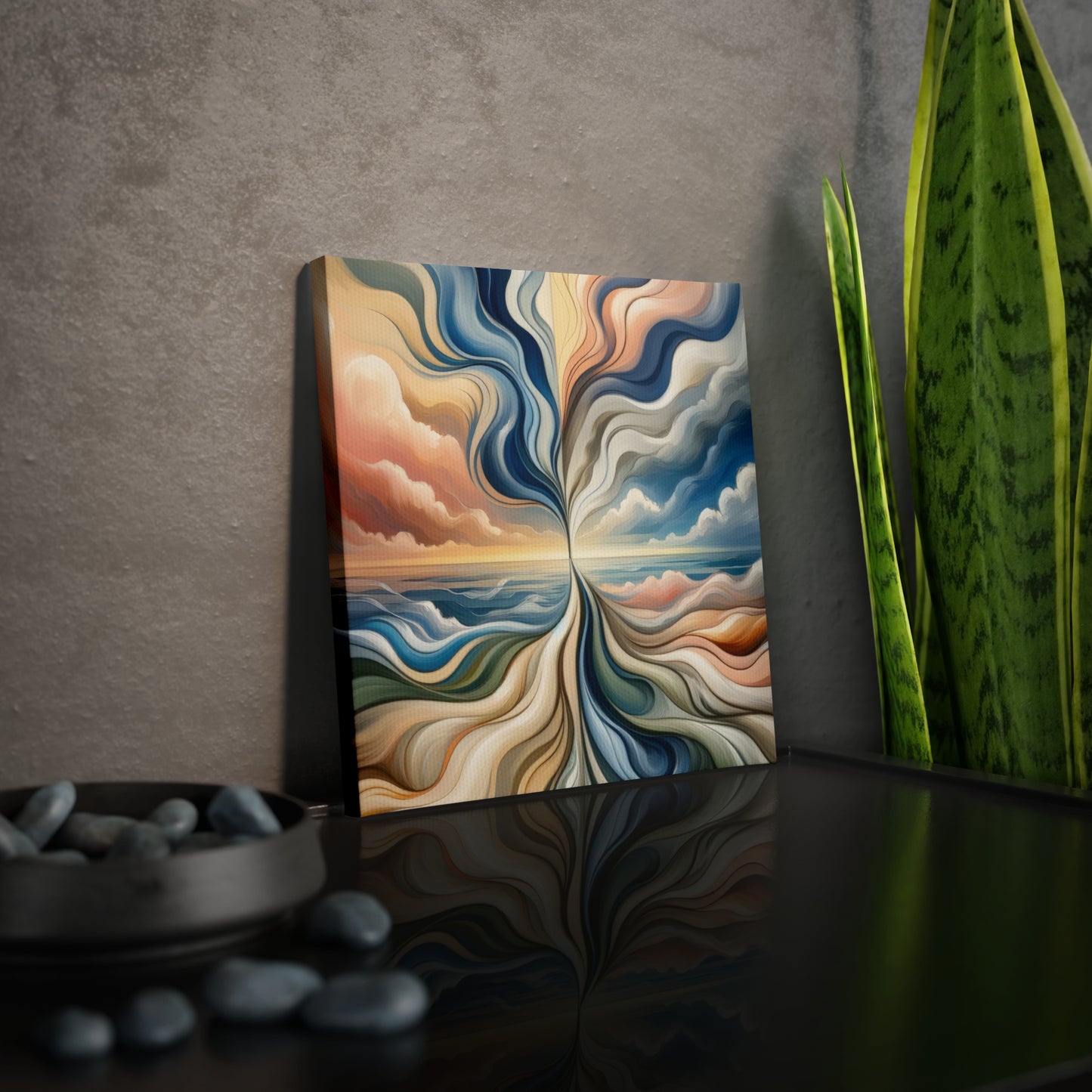 Tachism Confluence Harmony Canvas Photo Tile