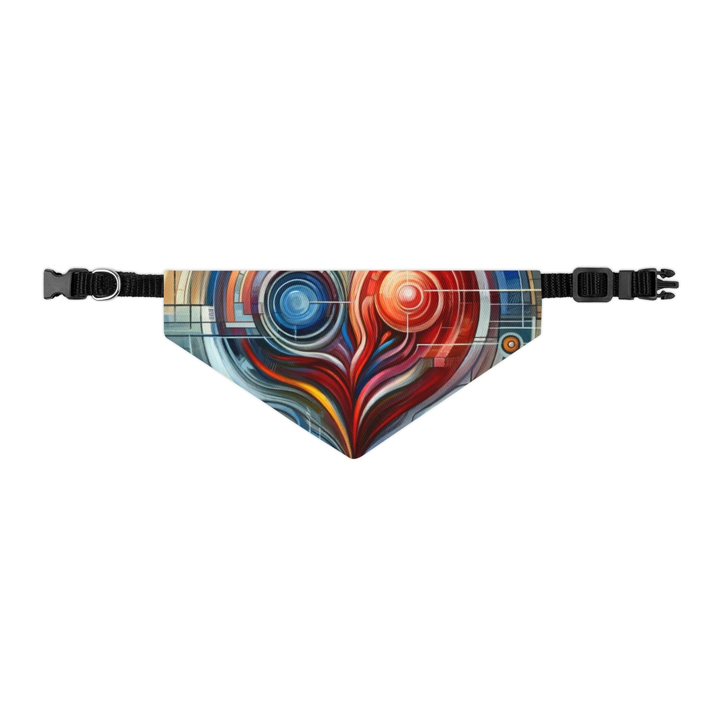 Techno Heart Harmony Pet Bandana Collar