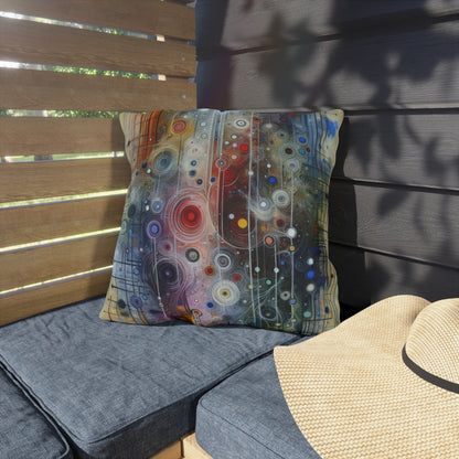 Awakenings Interconnectedness Tachism Outdoor Pillows