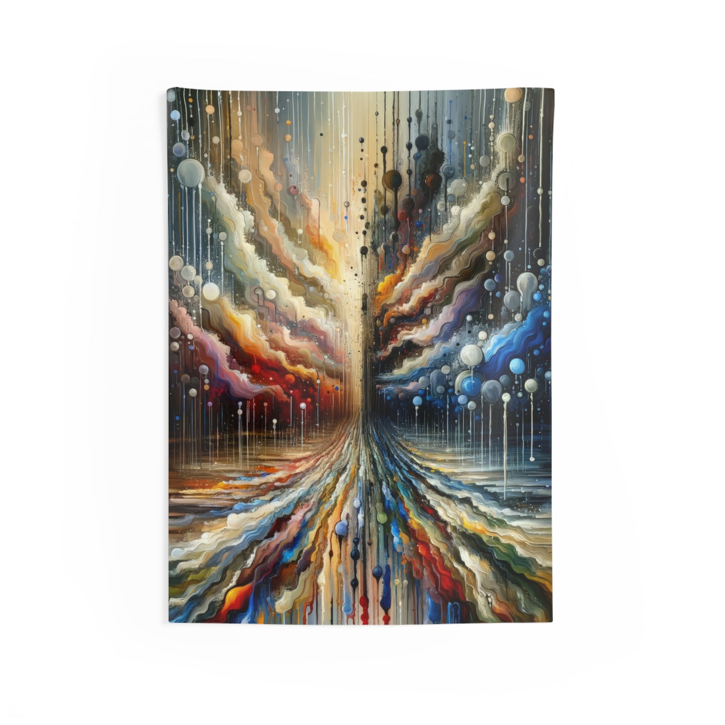 Linguistic Resonance Cascade Indoor Wall Tapestries
