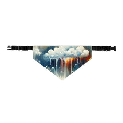 Grounding Silver Clouds Pet Bandana Collar
