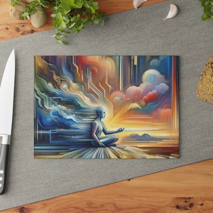 Eternal Digital Meditation Glass Cutting Board