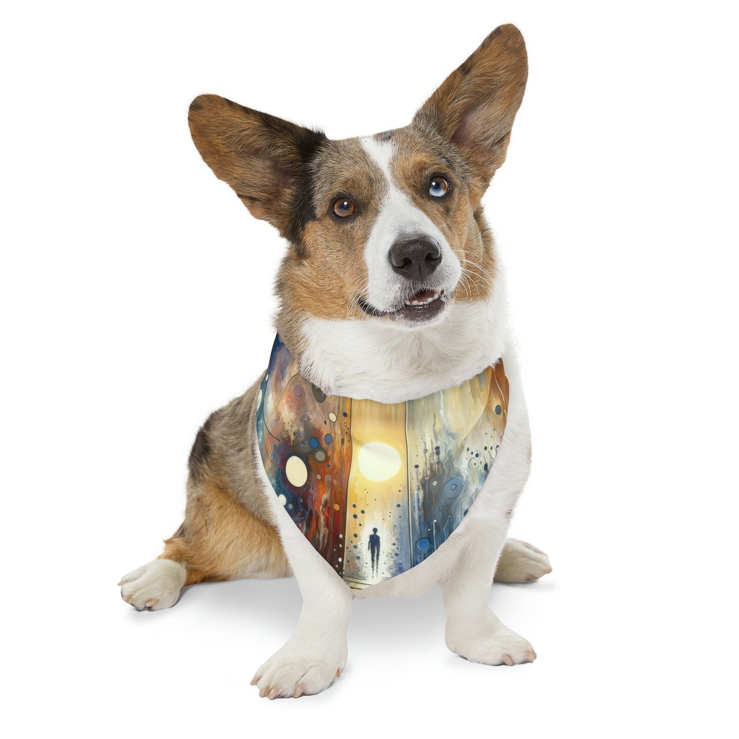 Stillness Transition Abstract Pet Bandana Collar