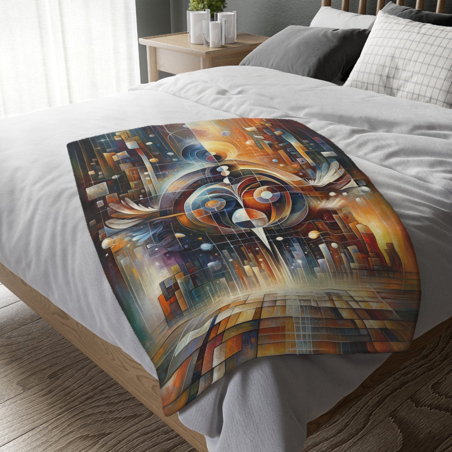 Tech Spirit Balance Velveteen Microfiber Blanket (Two-sided print)