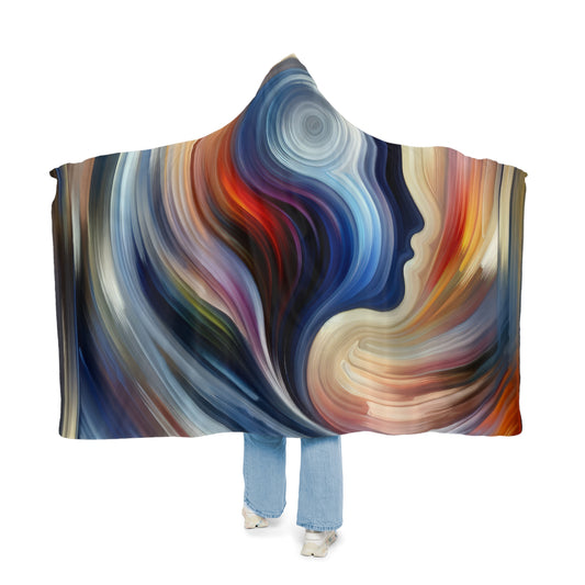 Harmonious Mindset Abstract Snuggle Blanket