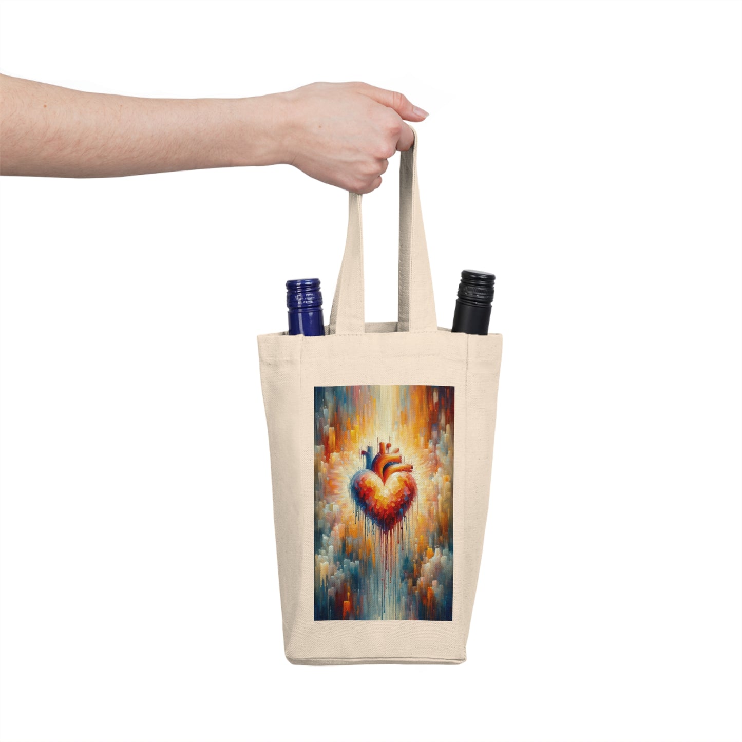 Vital Compassionate Beat Double Wine Tote Bag