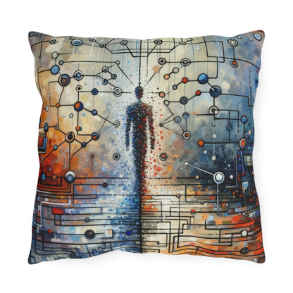 Technological Connectivity Bridge Outdoor Pillows