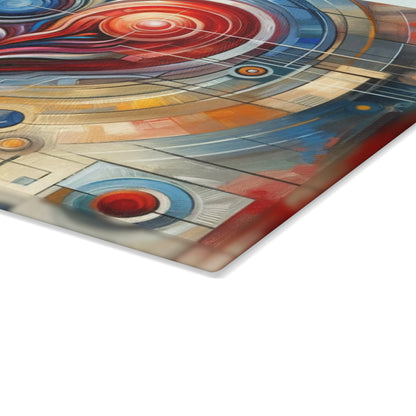 Techno Heart Harmony Glass Cutting Board